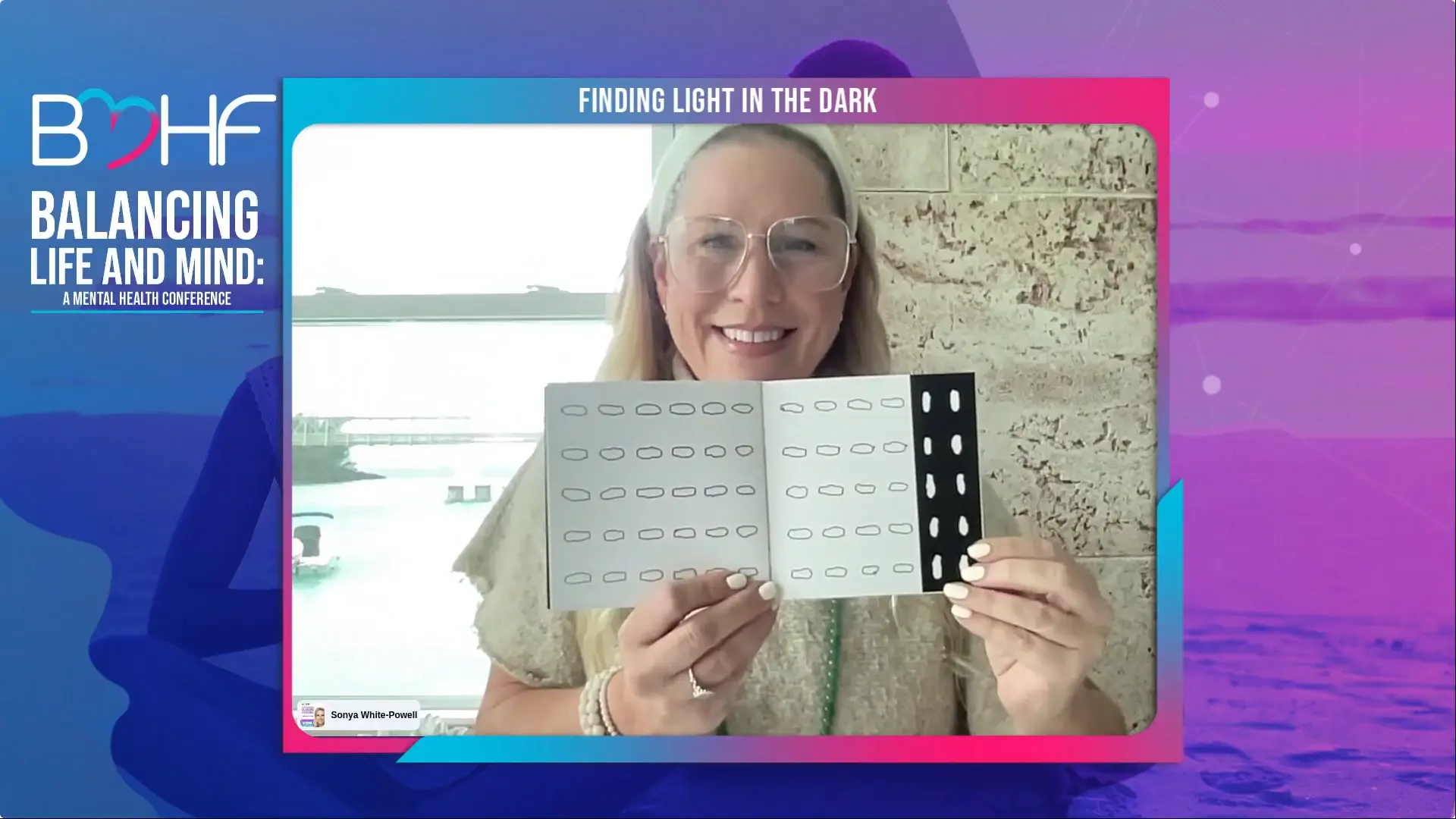 Finding light in the dark. 